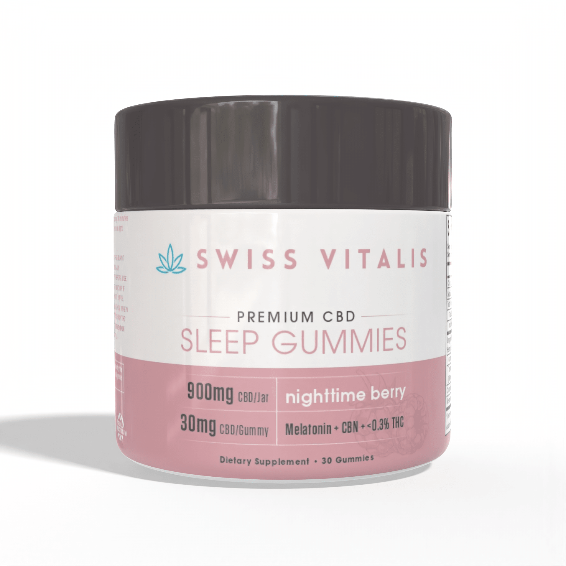 Swiss Vitalis Sleep Gummies - 30 Count CBD+CBN+THC+Melatonin - DEGIN store