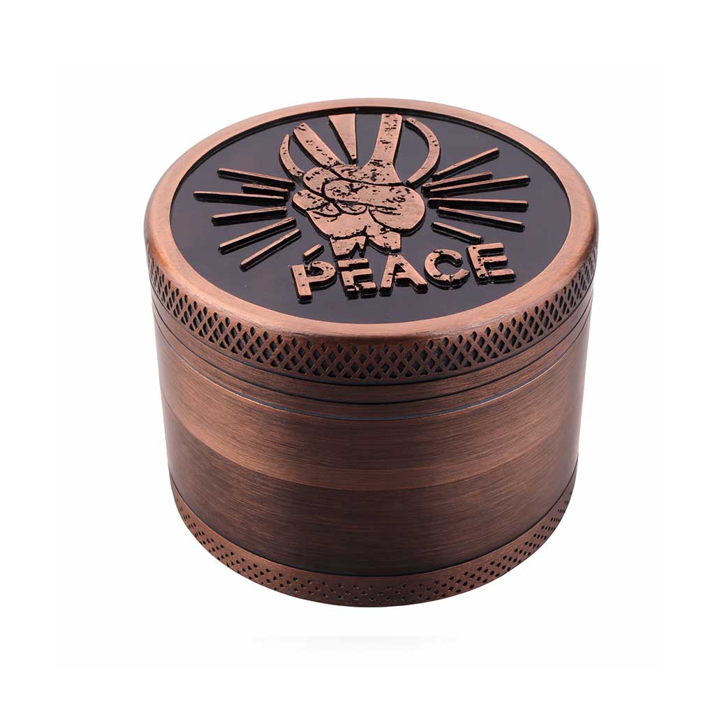 VINTAGE ALUMINUM EMBOSSED HERB GRINDER - DEGIN store