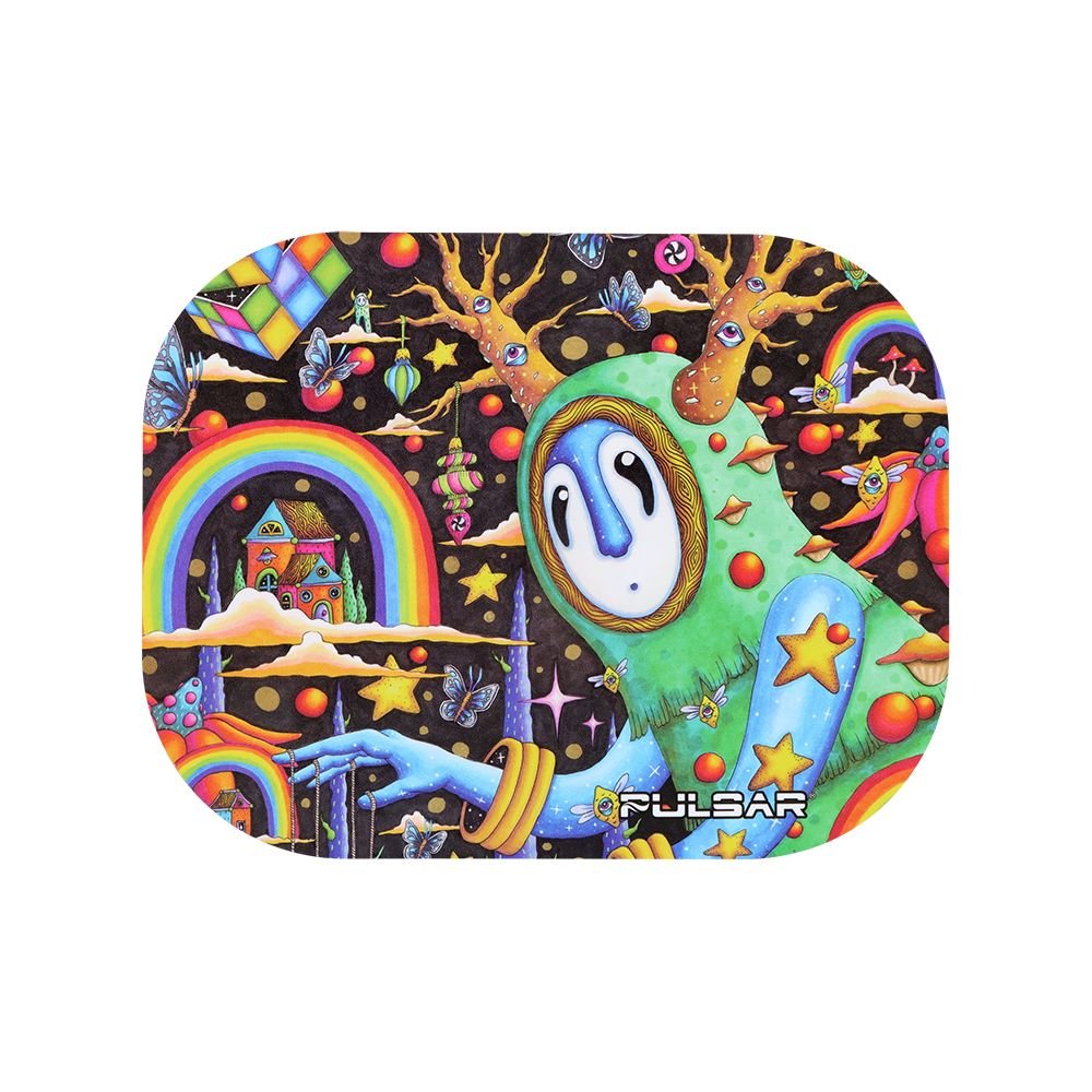 Pulsar Mini Magnetic Rolling Tray Lid - The World Was Mad / 7"x5.5" - DEGIN store