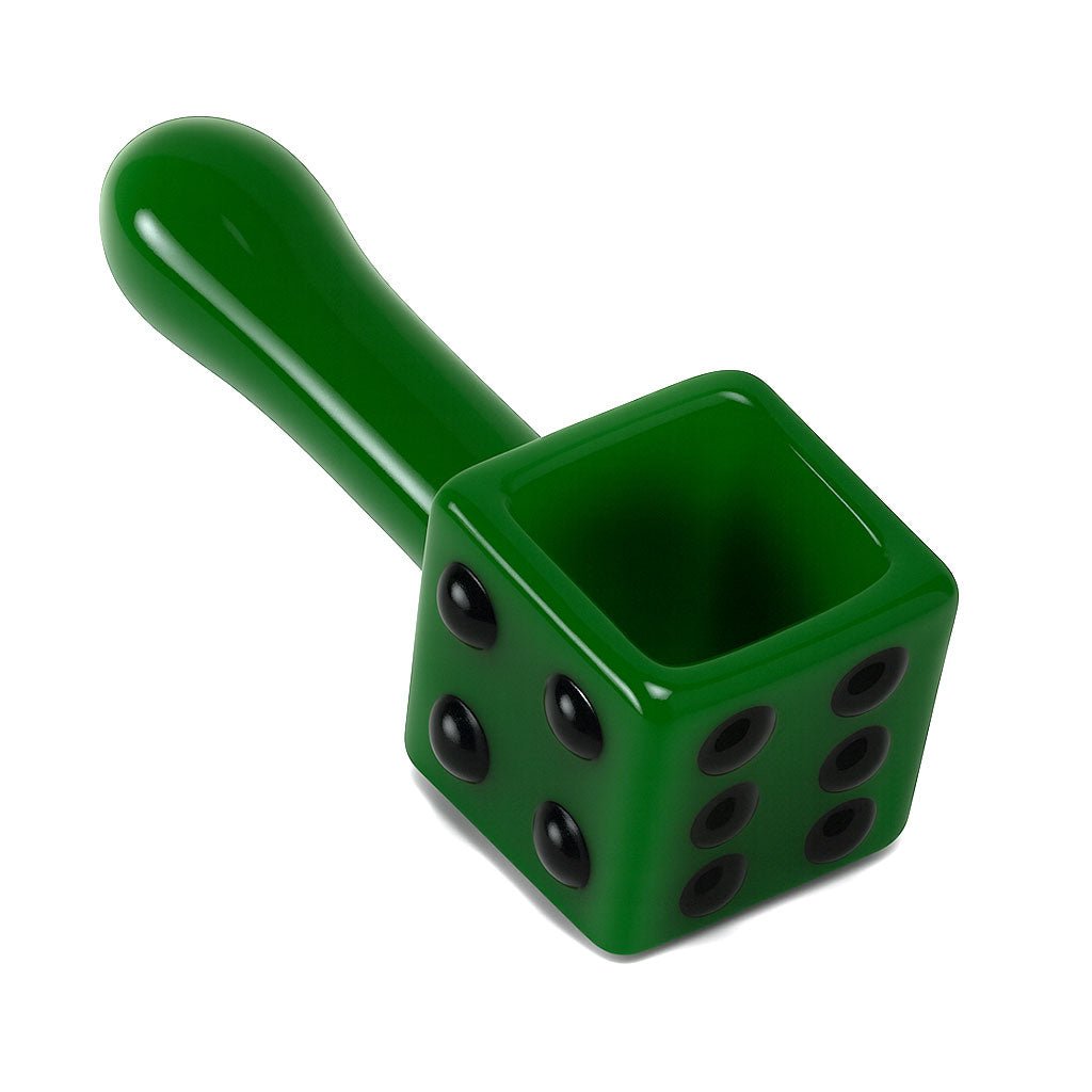 DICE DESIGN GLASS HAND PIPE - DEGIN store