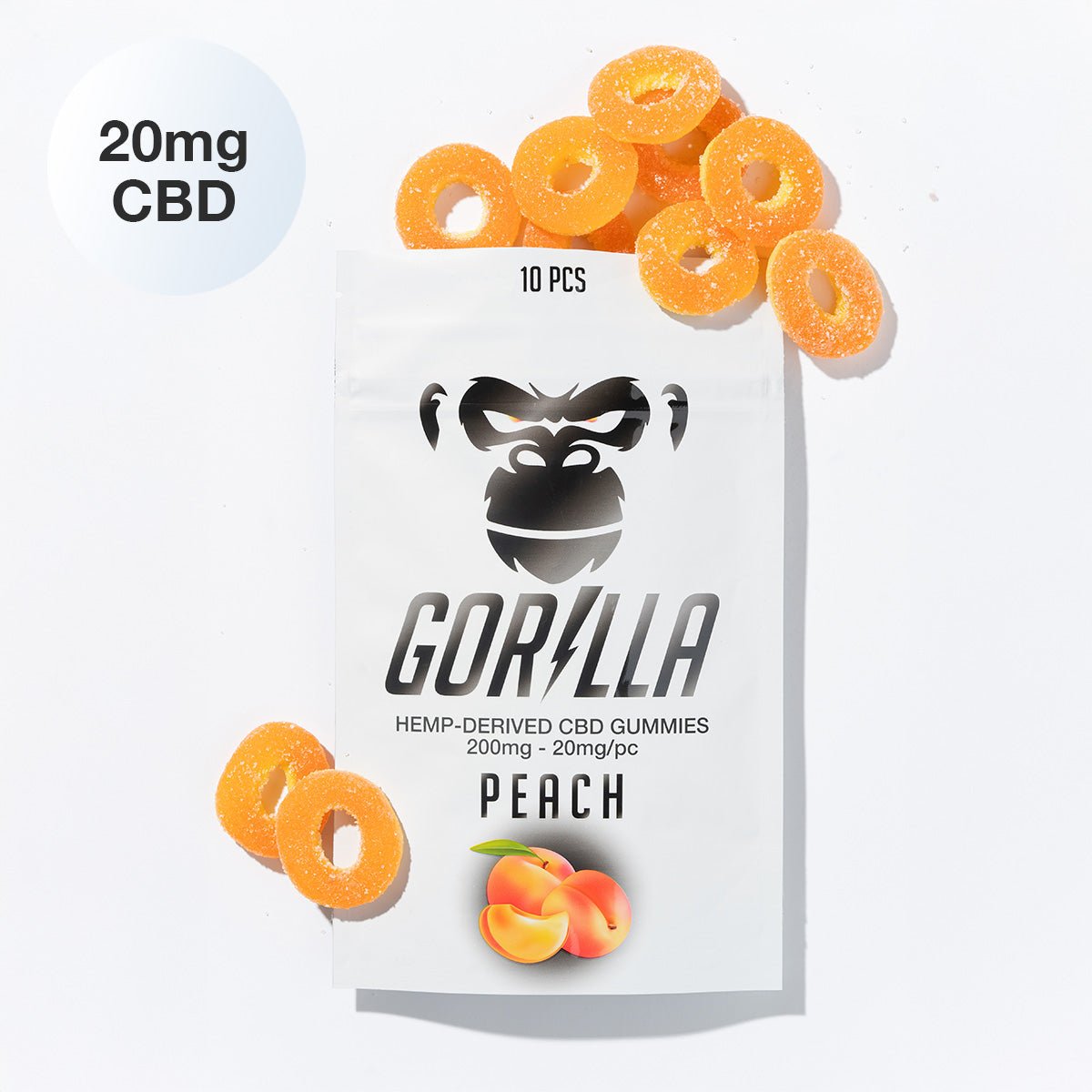 CBD Gummies - 20MG (10pc) - DEGIN store