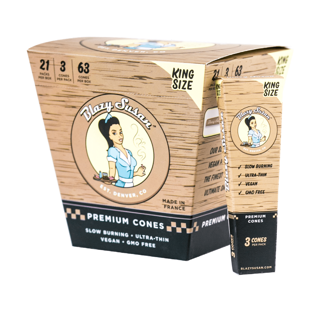 Blazy Susan Unbleached Paper Cones - DEGIN store