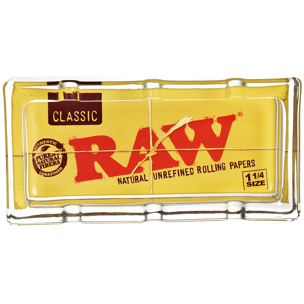 RAW Classic Pack Glass Ashtray - 6"x3" - DEGIN store