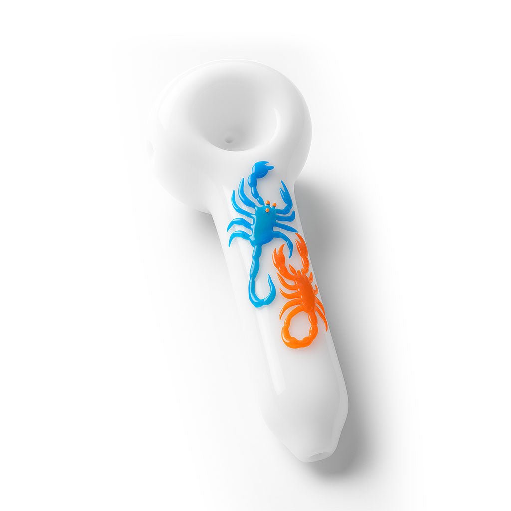 SCORPION GLASS CLAY HAND PIPE - DEGIN store