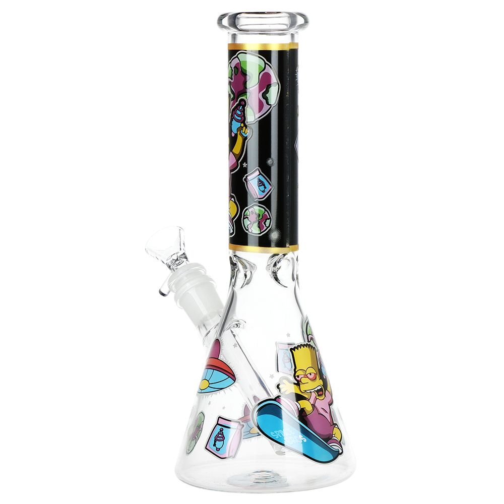 Don't Have A Cow Beaker Glass Water Pipe - 10" / 14mm F / Designs Vary - DEGIN store