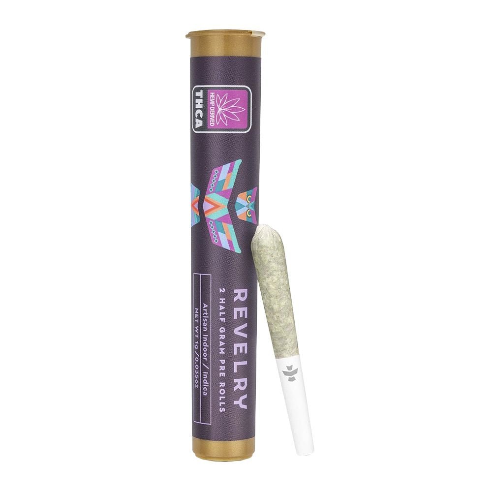 Revelry Premium Indoor THCA Pre - Rolls | 0.5g | 2pc Pack - DEGIN store