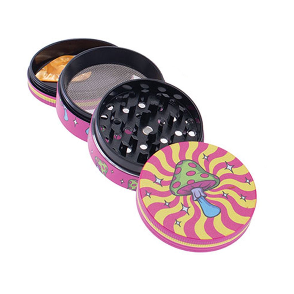 TRIPPY MUSHROOM WACKY GRINDER - DEGIN store