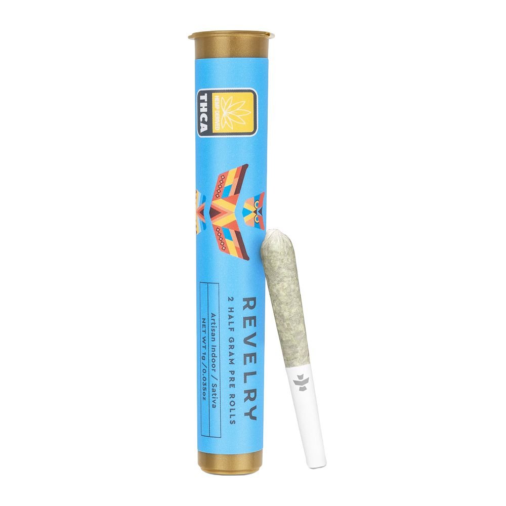 Revelry Premium Indoor THCA Pre - Rolls | 0.5g | 2pc Pack - DEGIN store