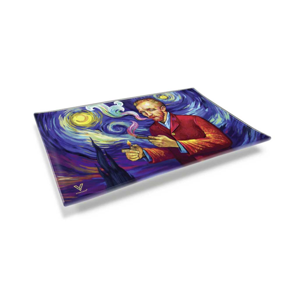 VAN GOGH GLASS TRAY - DEGIN store