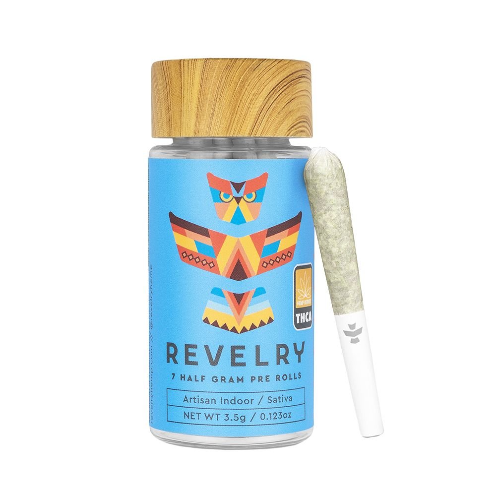 Revelry Premium Indoor THCA Pre - Rolls | 0.5g | 7pc Pack - DEGIN store