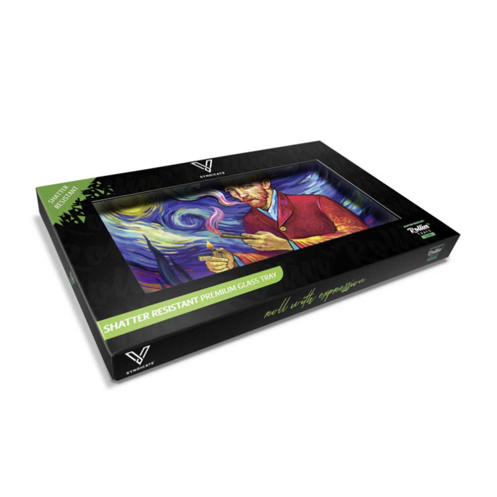 VAN GOGH GLASS TRAY - DEGIN store