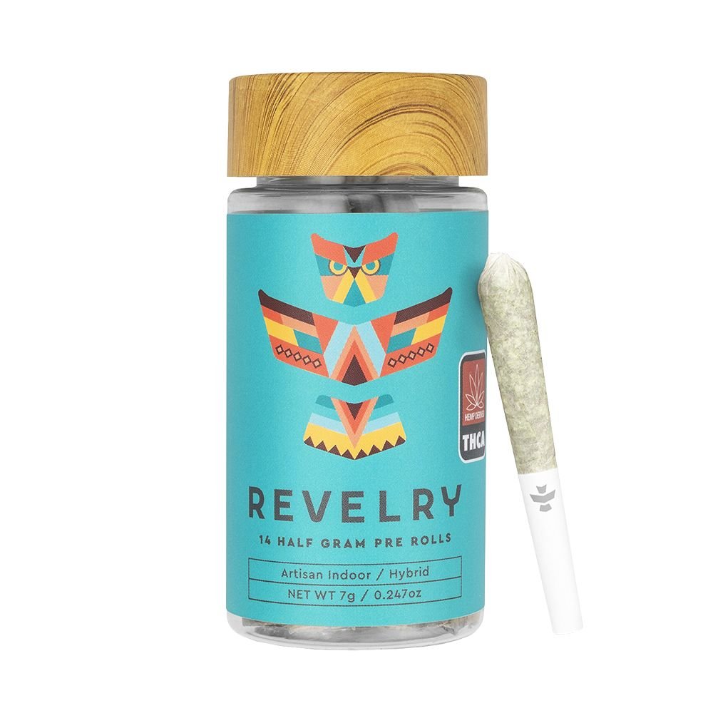 Revelry Premium Indoor THCA Pre - Rolls | 0.5g | 14pc Pack - DEGIN store