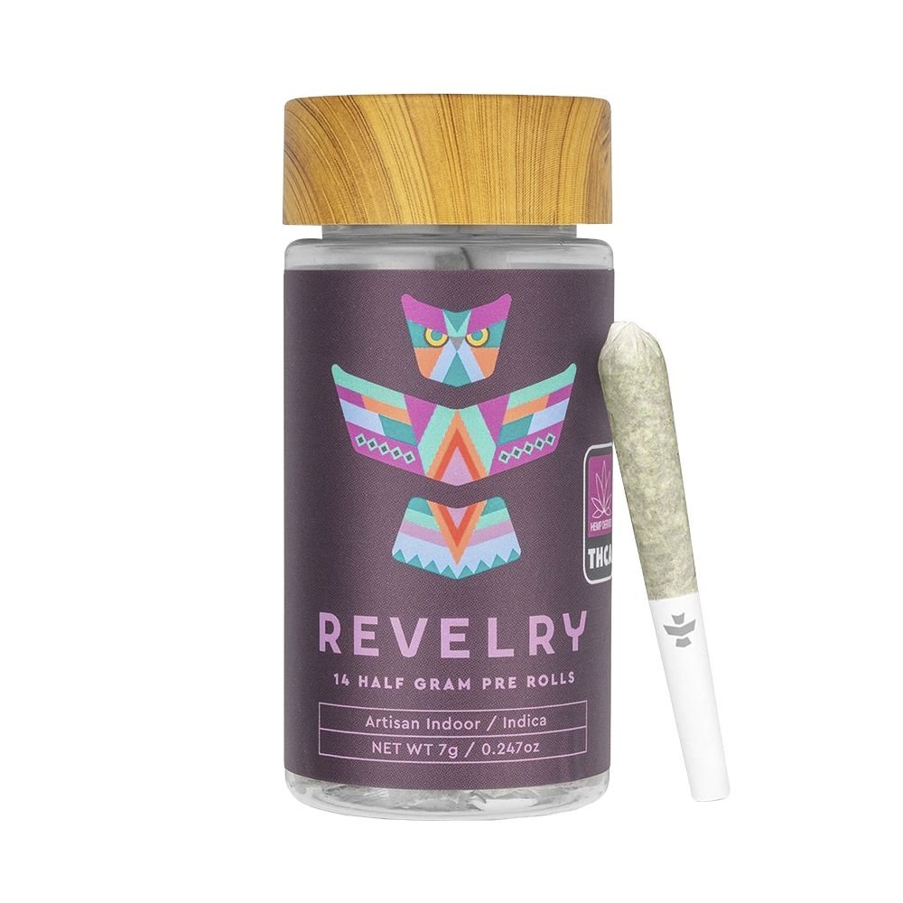 Revelry Premium Indoor THCA Pre - Rolls | 0.5g | 14pc Pack - DEGIN store