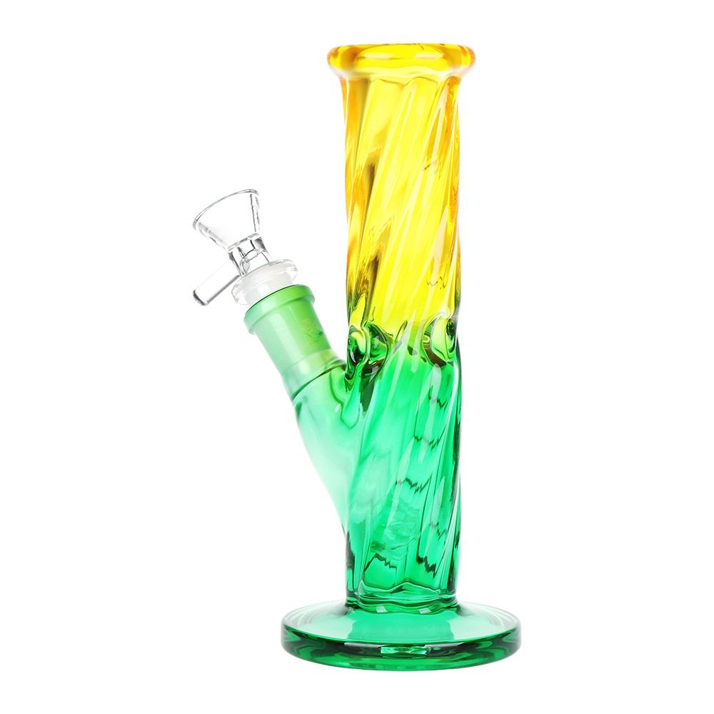 SeshGear Twist Ombre Straight Tube Glass Water Pipe | 7.75" | 14mm F - DEGIN store