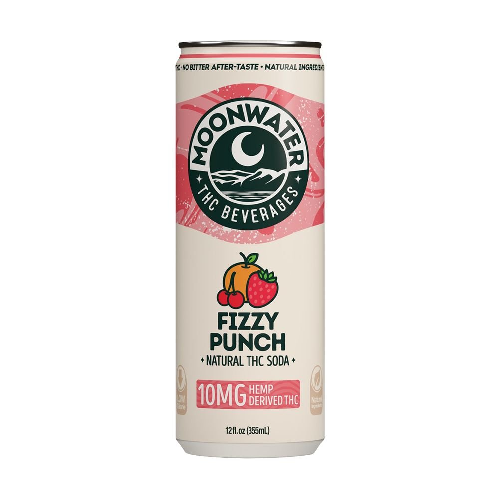 Moonwater Natural Hemp - Derived D9 THC Infused Soda | 12fl oz Can | 24ct Case - DEGIN store