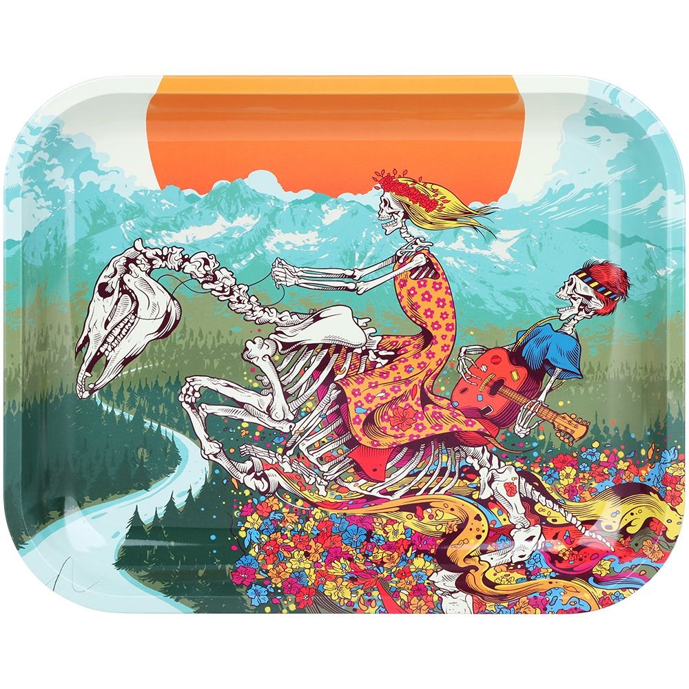 Grateful Dead x Pulsar Large Metal Rolling Tray - Dead Horse / 13"x11" - DEGIN store