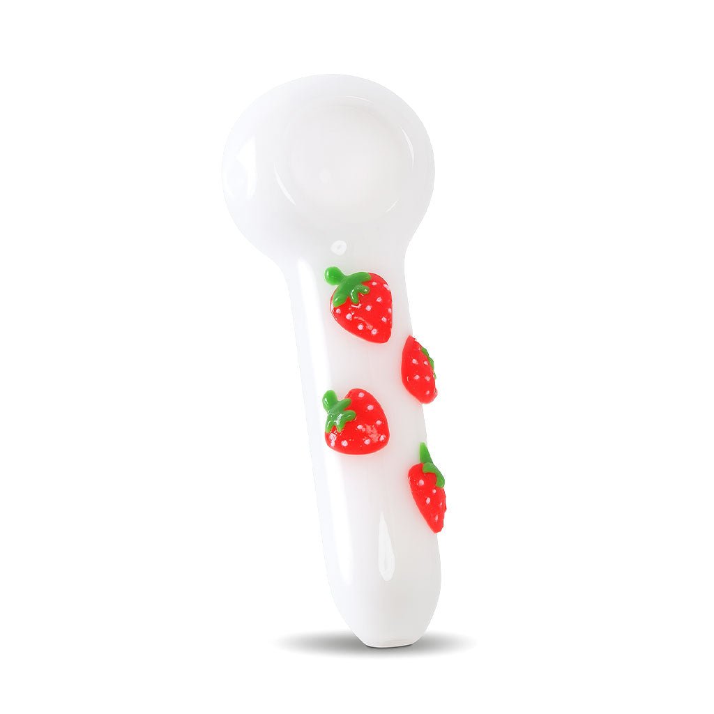 STRAWBERRY GLASS CLAY HAND PIPE - DEGIN store