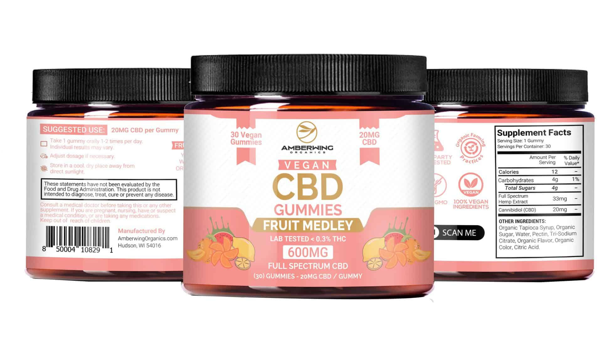 Full Spectrum Vegan CBD Gummies – Fruit Medley - Wholesale - DEGIN store