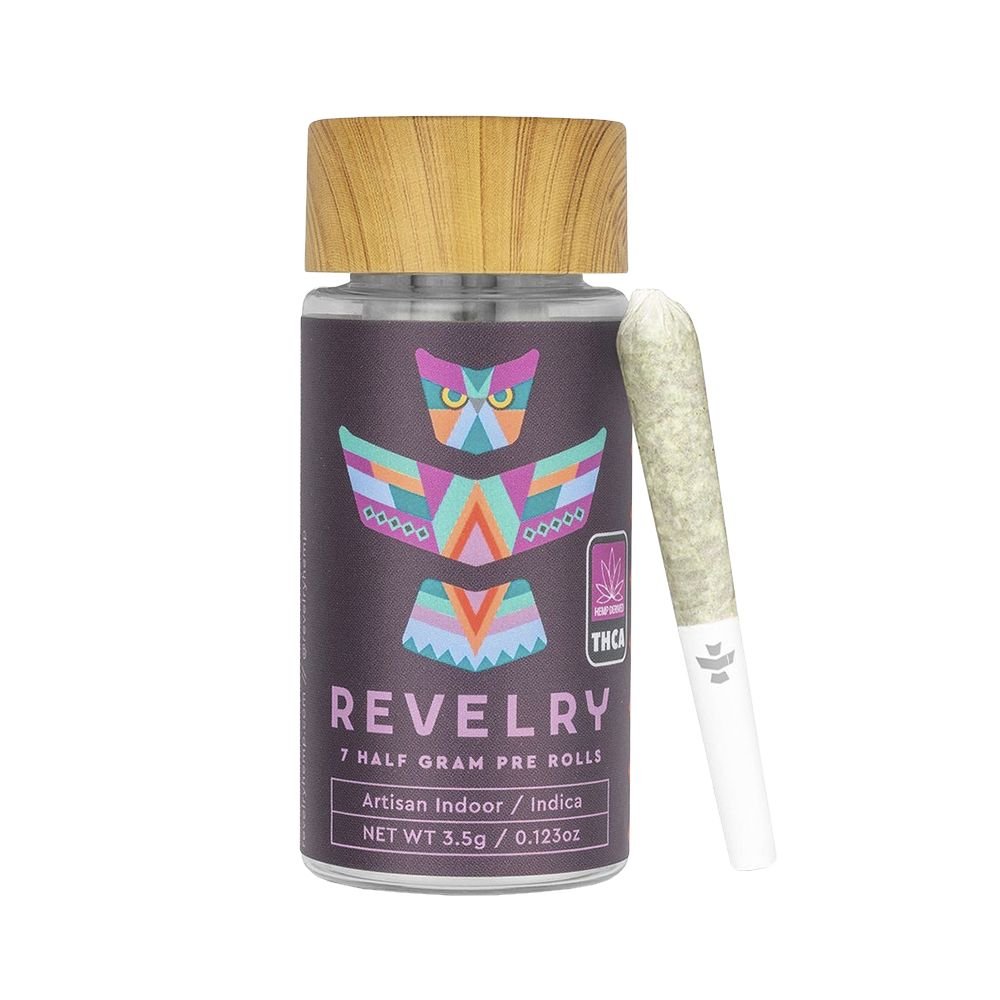 Revelry Premium Indoor THCA Pre - Rolls | 0.5g | 7pc Pack - DEGIN store
