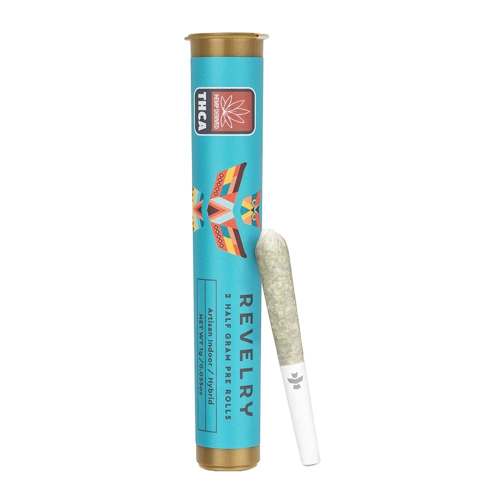 Revelry Premium Indoor THCA Pre - Rolls | 0.5g | 2pc Pack - DEGIN store