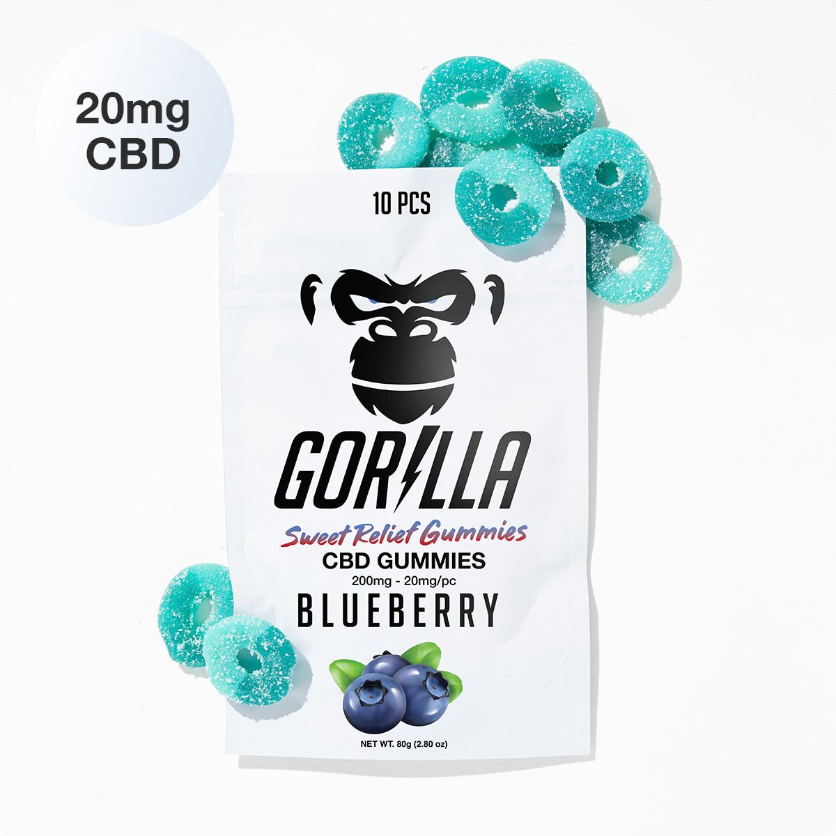 CBD Gummies - 20MG (10pc) - DEGIN store