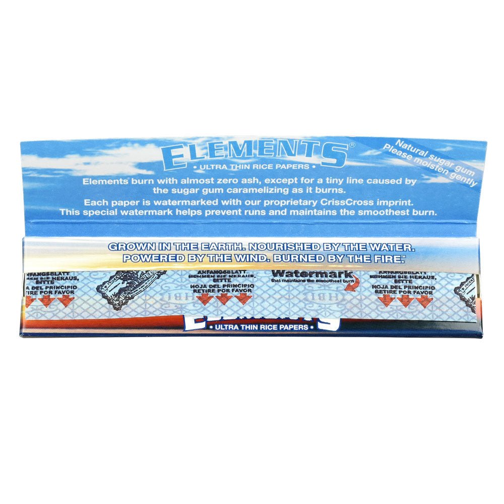 Elements Ultra Thin Rice Rolling Papers - DEGIN store