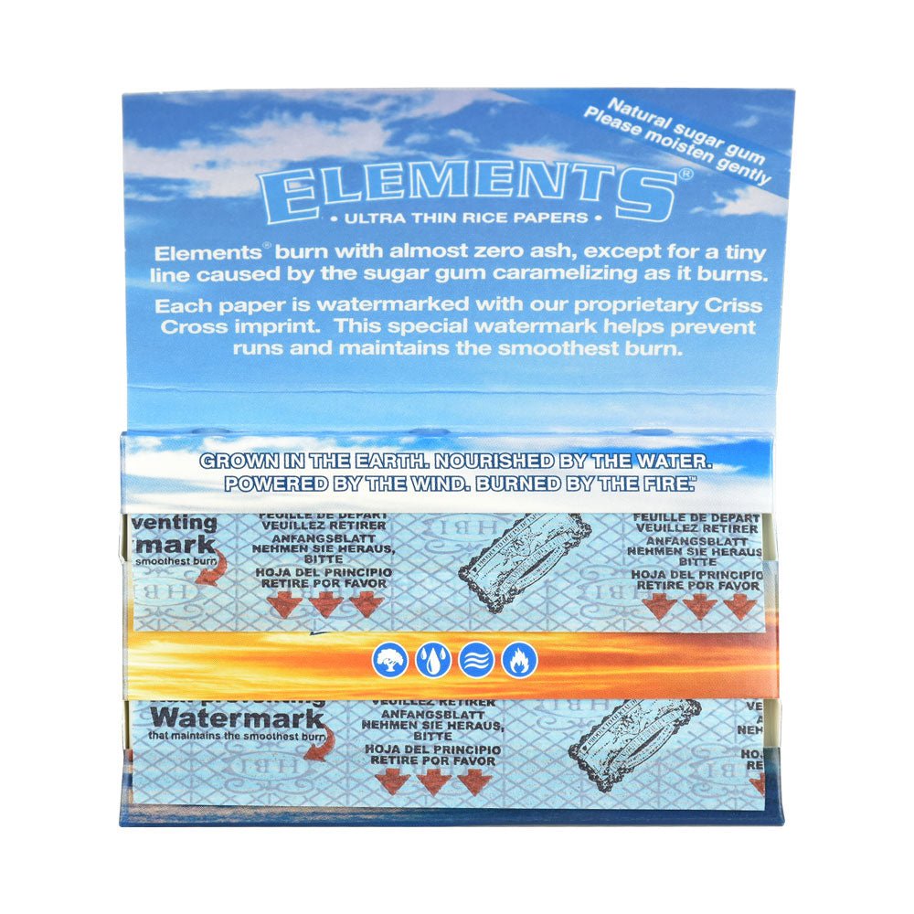 Elements Ultra Thin Rice Rolling Papers - DEGIN store