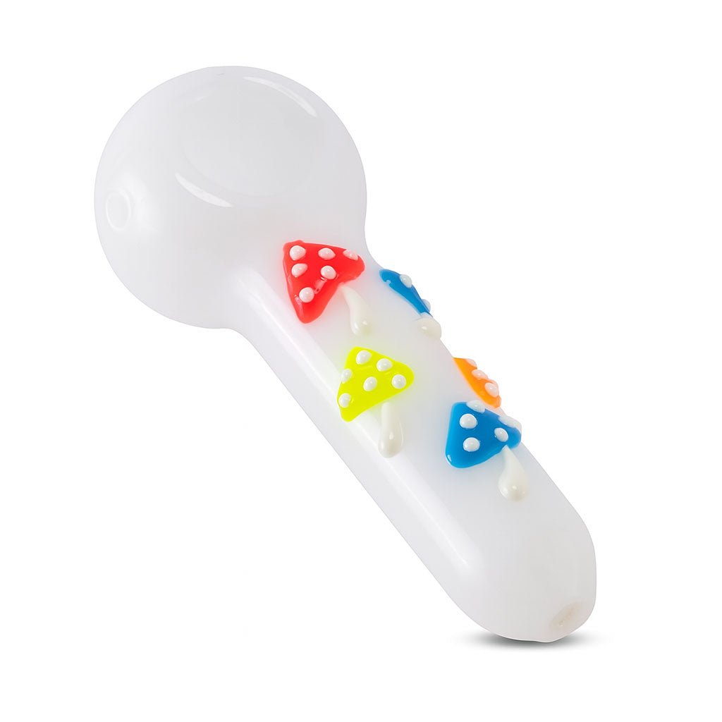 MUSHROOM GLASS CLAY HAND PIPE - DEGIN store