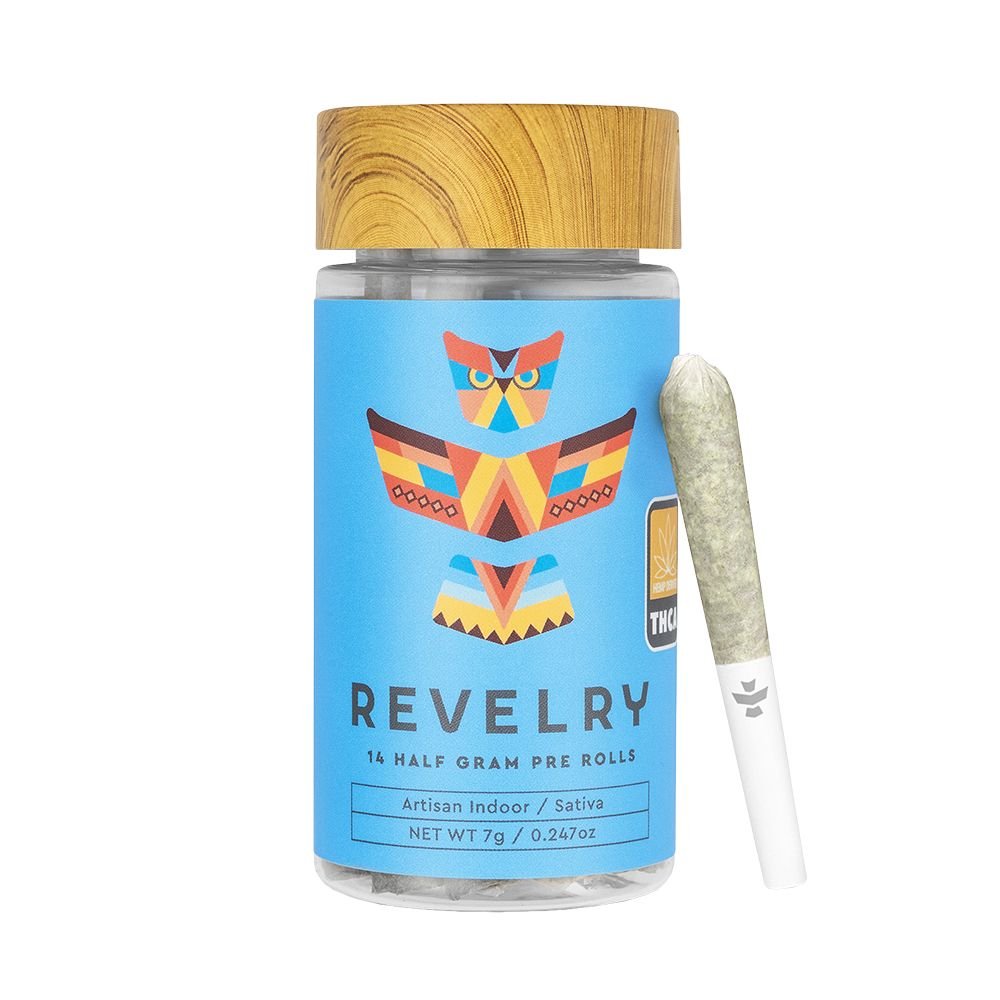Revelry Premium Indoor THCA Pre - Rolls | 0.5g | 14pc Pack - DEGIN store
