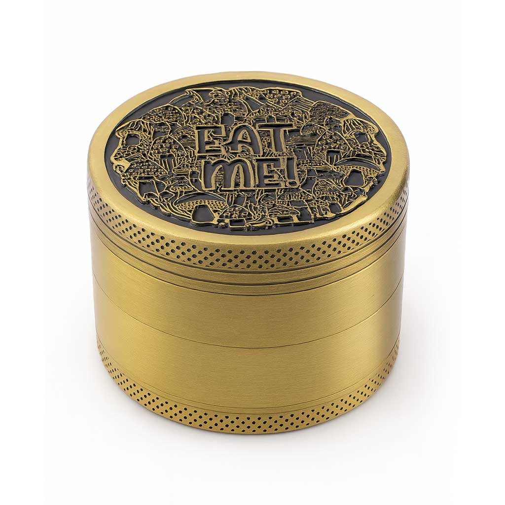 VINTAGE ALUMINUM EMBOSSED HERB GRINDER - DEGIN store