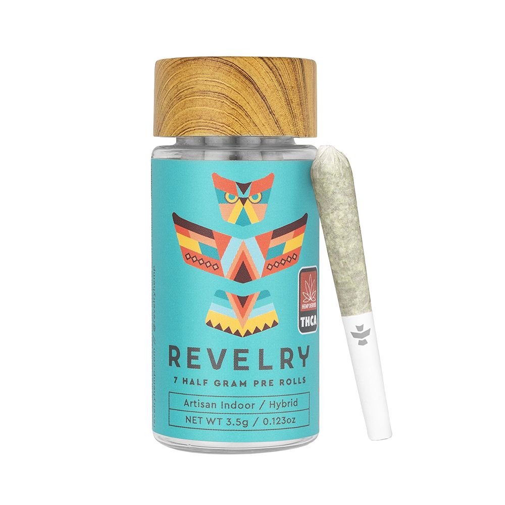 Revelry Premium Indoor THCA Pre - Rolls | 0.5g | 7pc Pack - DEGIN store